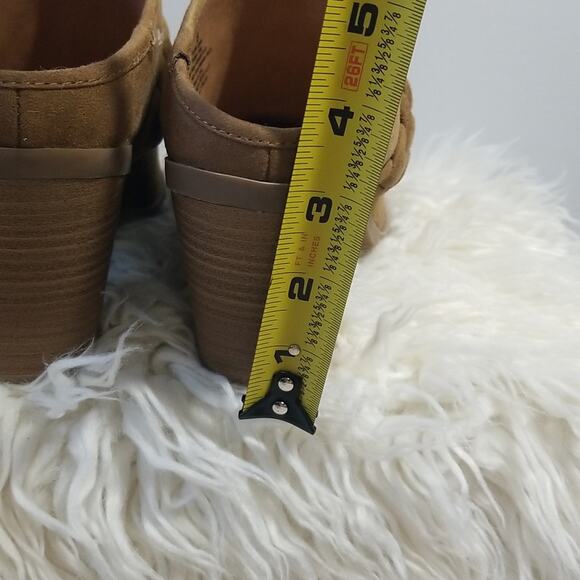Universal Thread Brown Suede Braided Mule Heels - Picture 6 of 8